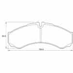 KBC Brake Pads (front) for Iveco Turbo