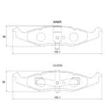 KBC Brake Pads (Front) for Chrysler Neon