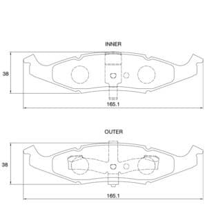 KBC Brake Pads (Front) for Chrysler Neon