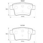 KBC Brake Pads (Rear) for Proton