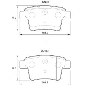 KBC Brake Pads (Rear) for Proton