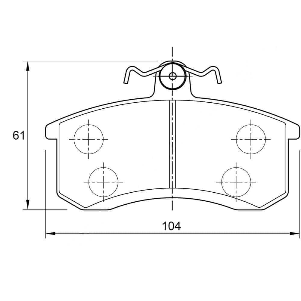 D982 KBC Brake Pads (Front) for Nissan, Opel - Image 1