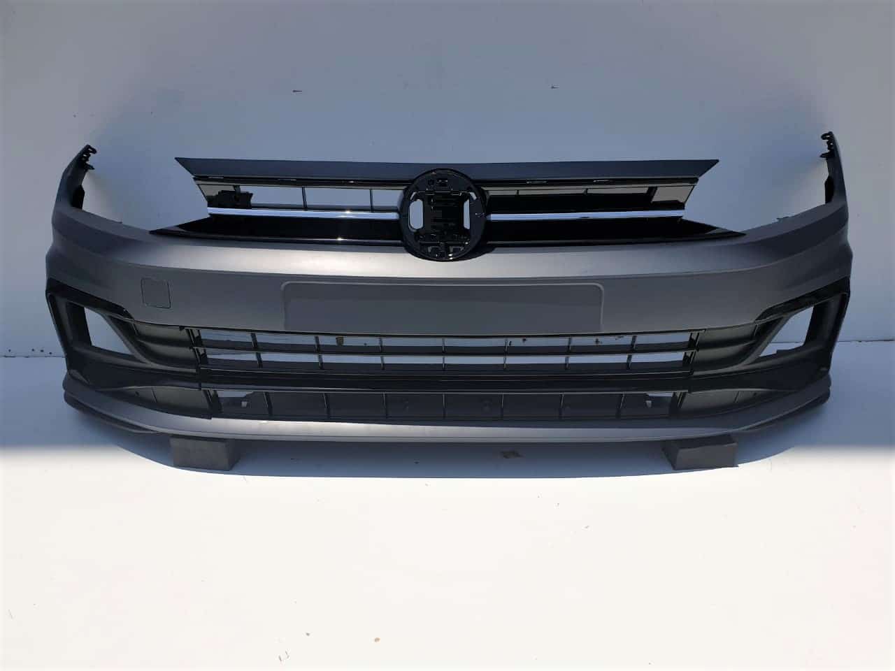 VWPLAWFB003-1 VW Polo 8 AW Front Bumper R-Line W/Lower Grilles 18+ - Image 1