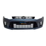 VW Polo 6 / 7 / New Vivo Hatchback Front Bumper WRC Style 2010+ (Better Quality) (Gloss Black Grilles + Main Grille)